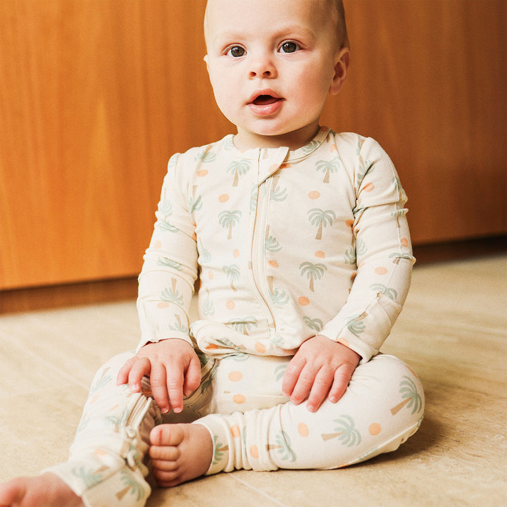 Day or Night Onesie - Palm Sunset