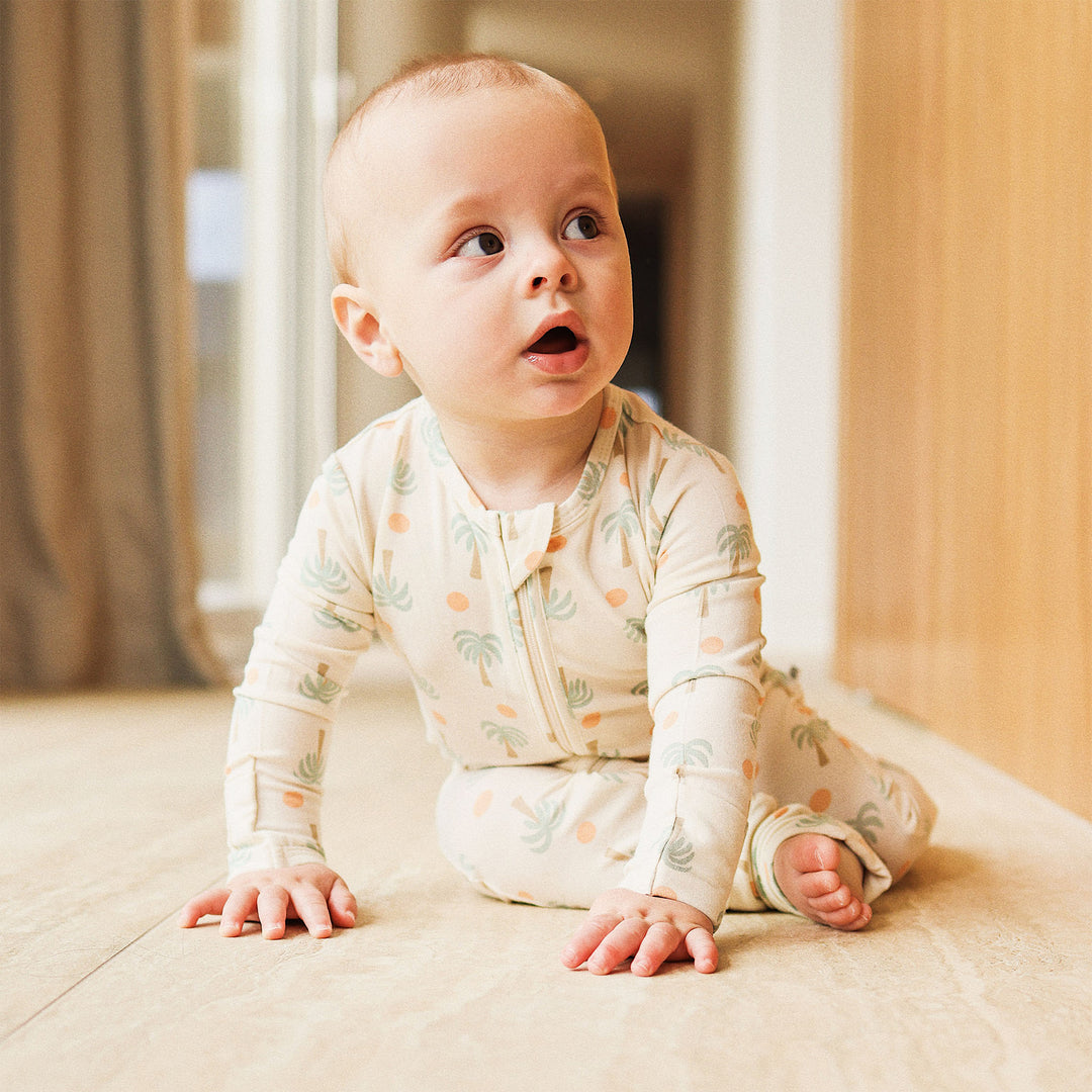 Day or Night Onesie - Palm Sunset