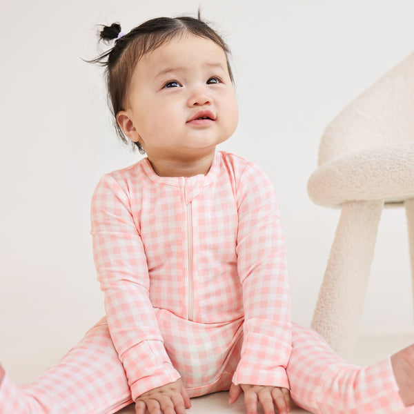 Day or Night Onesie - Petal Gingham