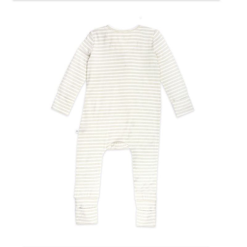 Day or Night Onesie - Sage Stripe