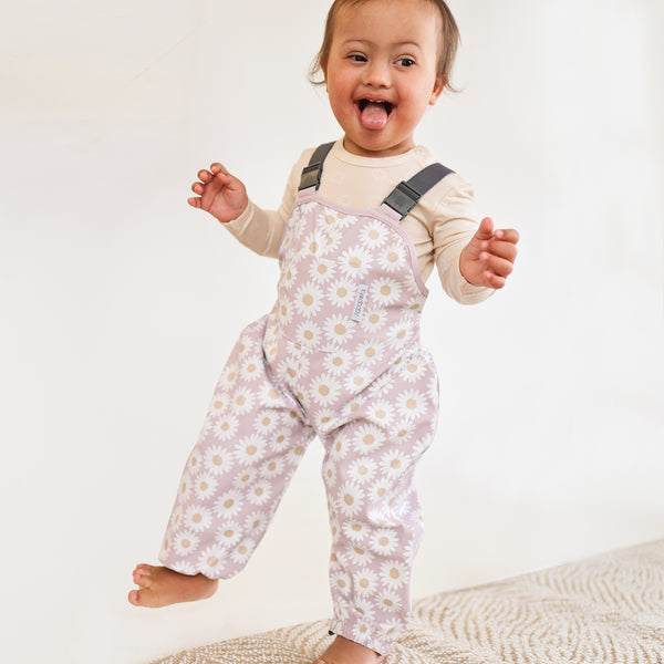 Splashy Overall - Lilac Daisy