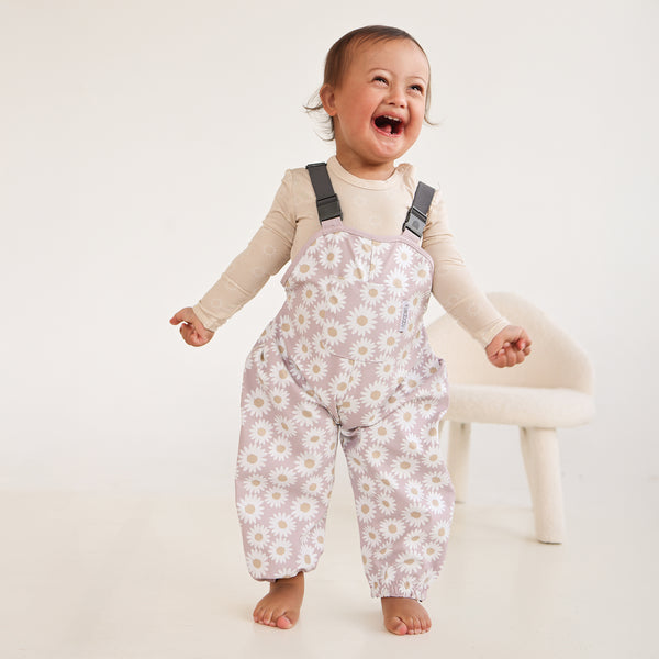 Splashy Overall - Lilac Daisy