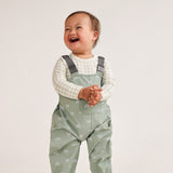 Splashy Overall - Sage Rainbow
