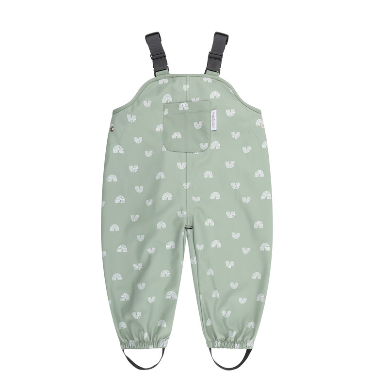 Splashy Overall - Sage Rainbow