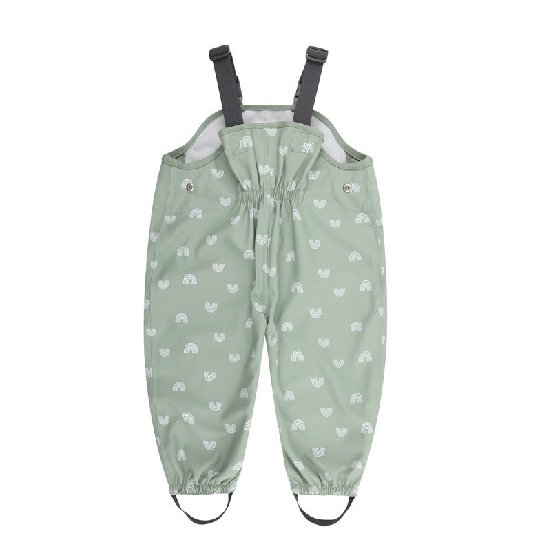 Splashy Overall - Sage Rainbow