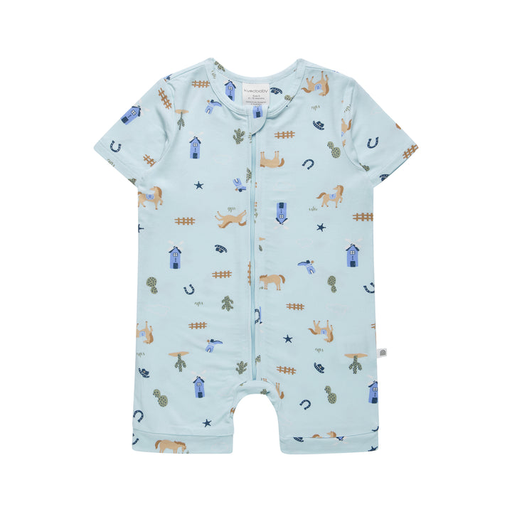 Essential Short Sleeve Onesie - Country Blue