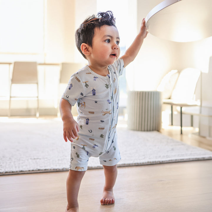 Essential Short Sleeve Onesie - Country Blue