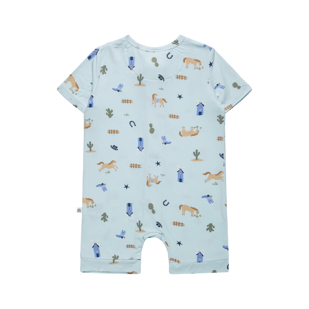Essential Short Sleeve Onesie - Country Blue