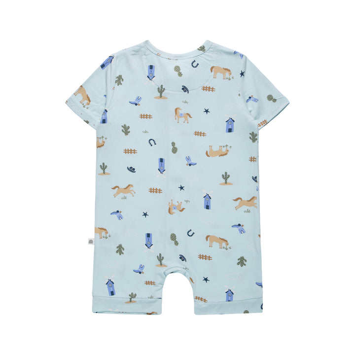 Essential Short Sleeve Onesie - Country Blue