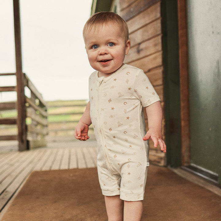 Essential Short Sleeve Onesie - Country Pristine