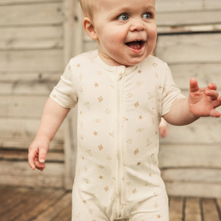 Essential Short Sleeve Onesie - Country Pristine