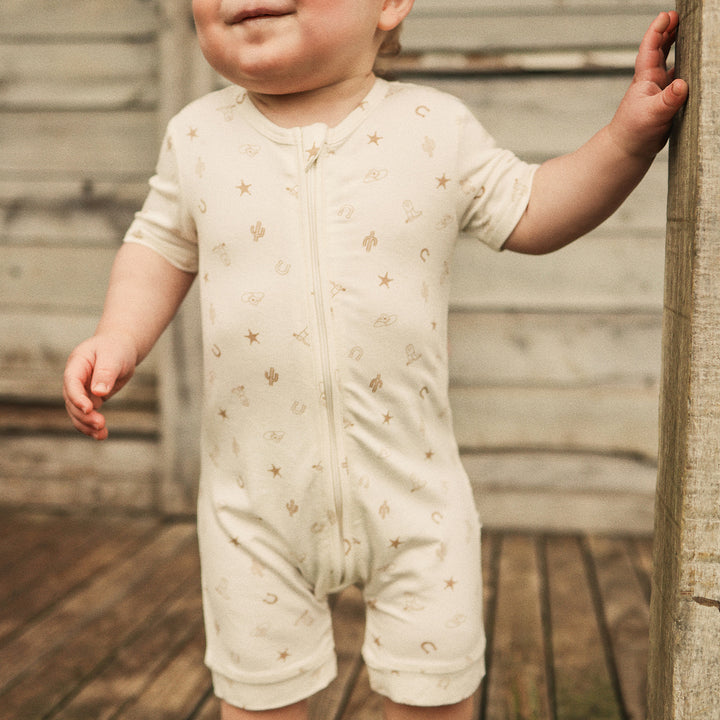 Essential Short Sleeve Onesie - Country Pristine