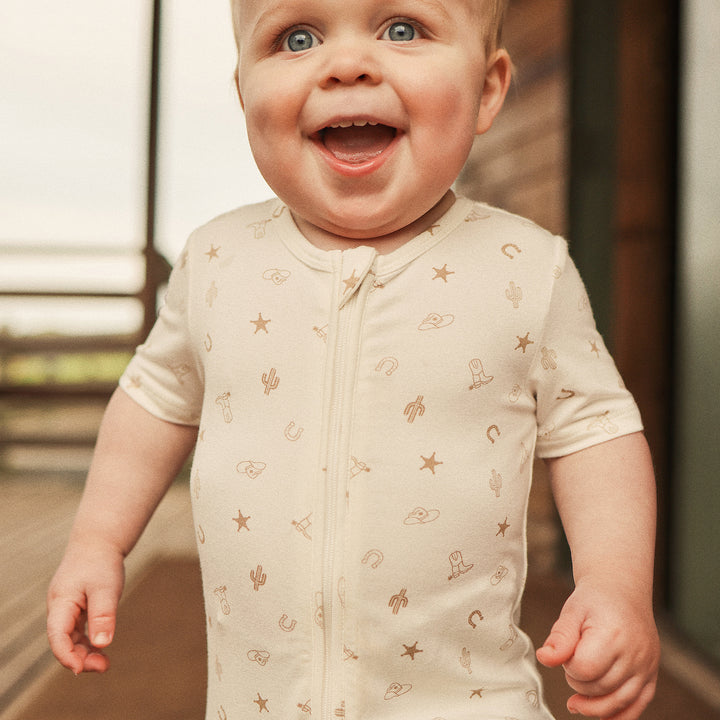 Essential Short Sleeve Onesie - Country Pristine