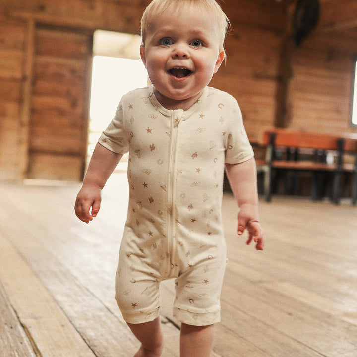 Essential Short Sleeve Onesie - Country Pristine