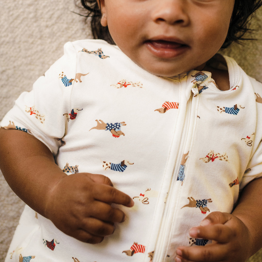 Day Or Night Onesie Short Sleeve - Dachshund