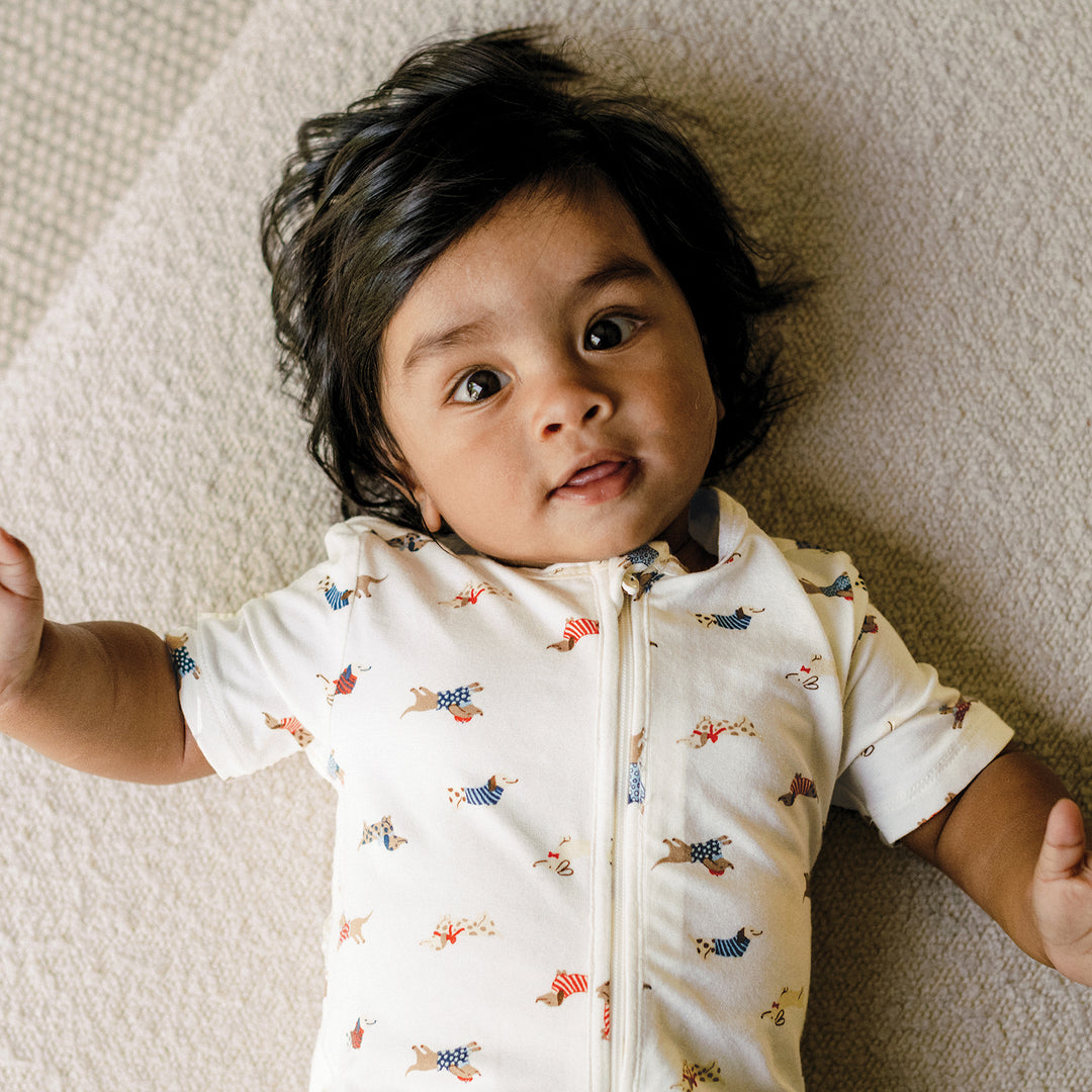 Day Or Night Onesie Short Sleeve - Dachshund