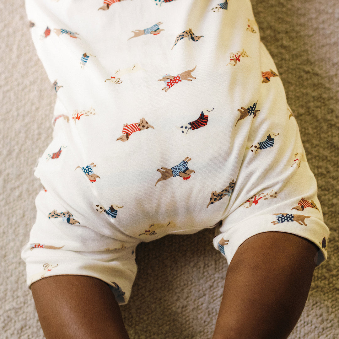 Day Or Night Onesie Short Sleeve - Dachshund