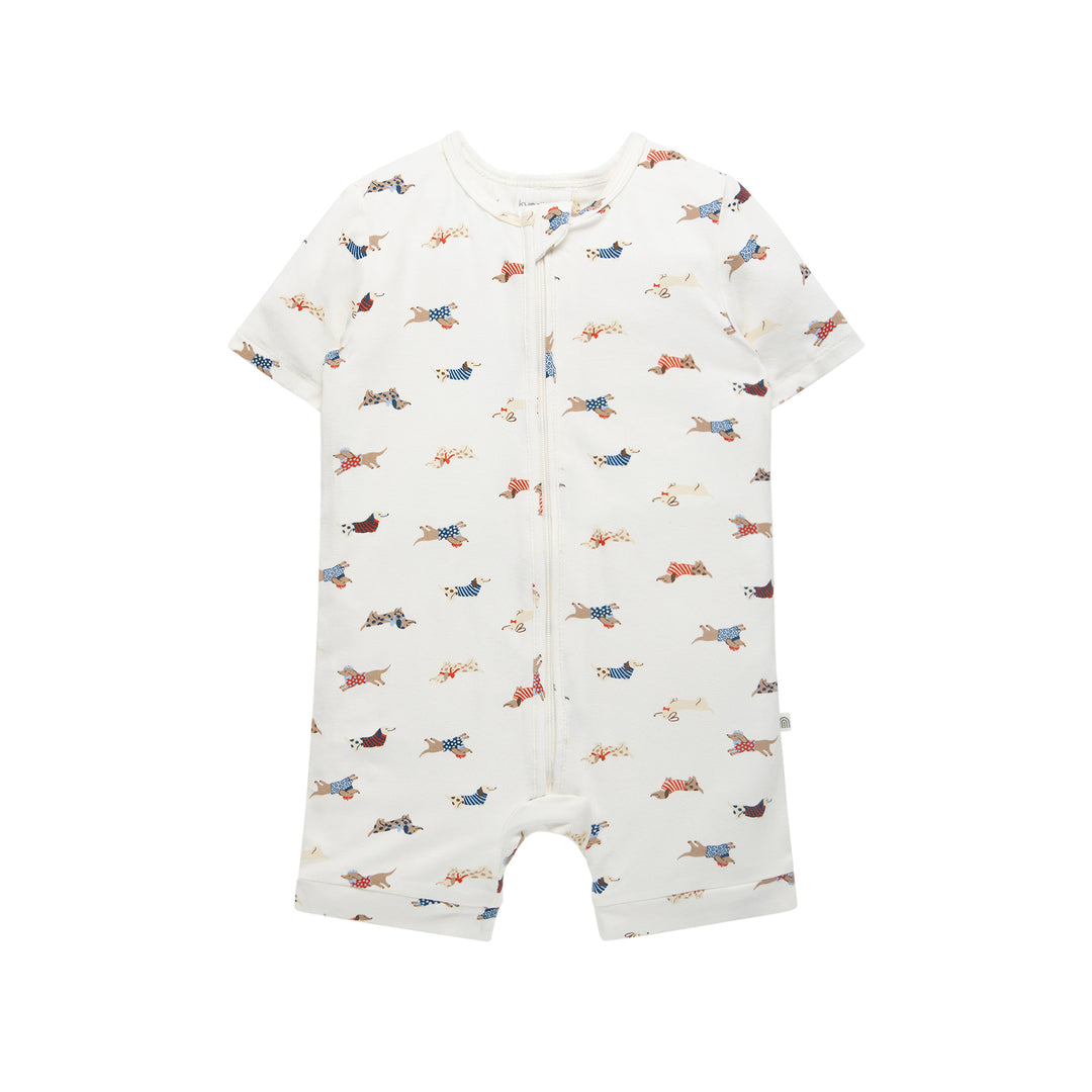 Day Or Night Onesie Short Sleeve - Dachshund