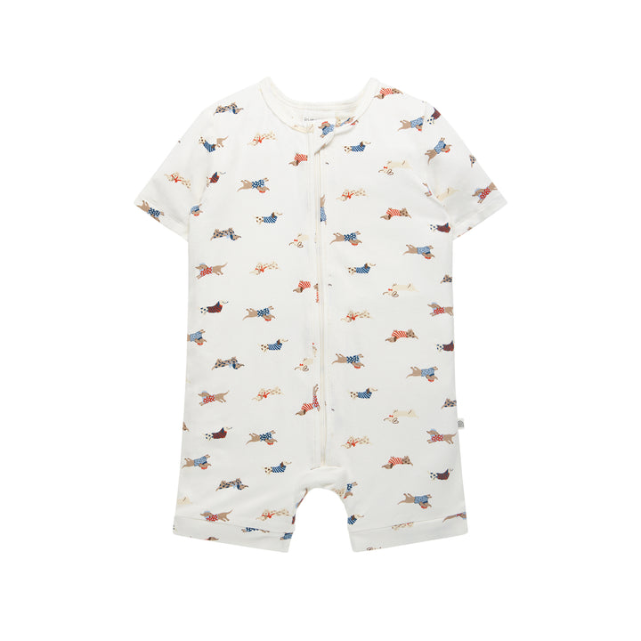 Day Or Night Onesie Short Sleeve - Dachshund