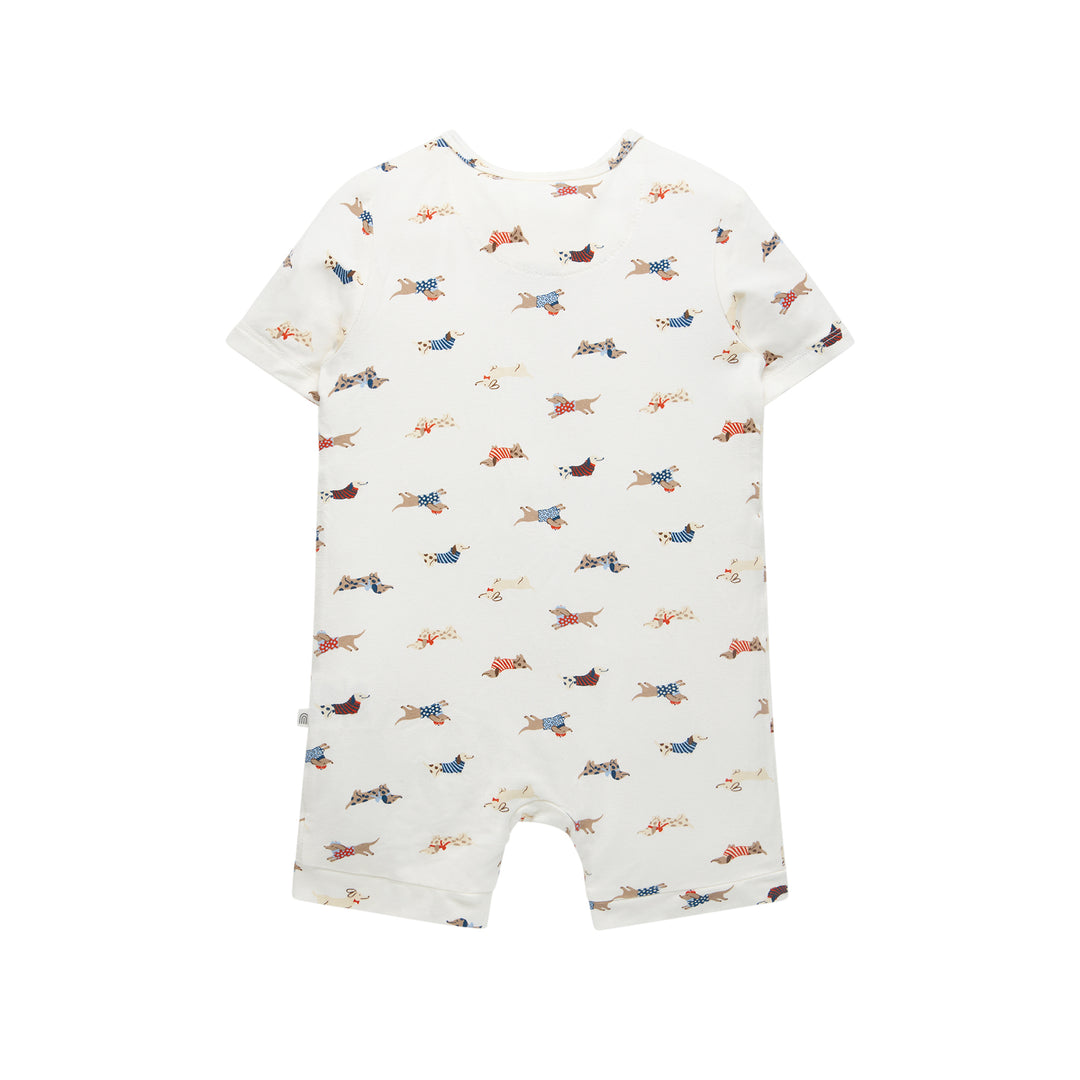 Day Or Night Onesie Short Sleeve - Dachshund