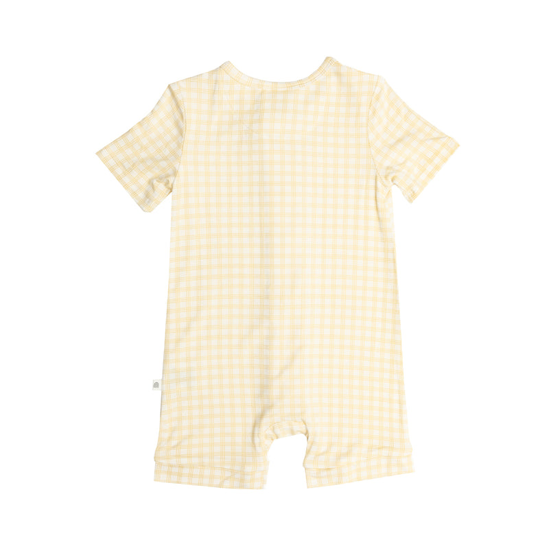 Day or Night Onesie Short Sleeve - Goldie Check