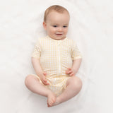Day or Night Onesie Short Sleeve - Goldie Check