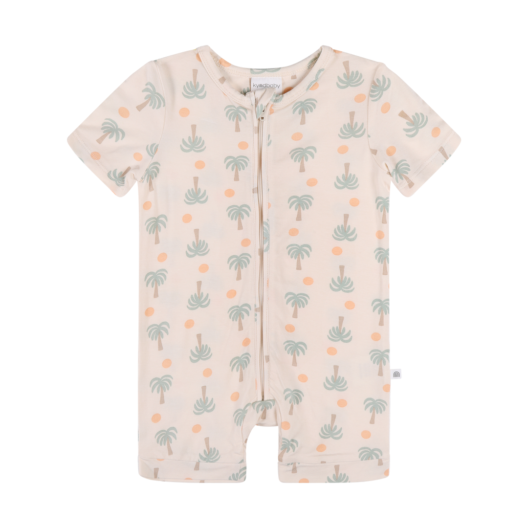 Essential Short Sleeve Onesie - Palm Sunset