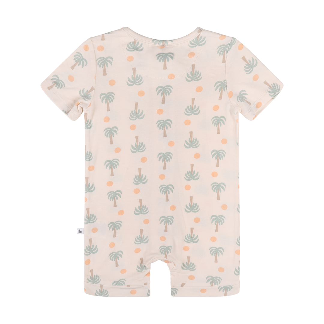 Essential Short Sleeve Onesie - Palm Sunset