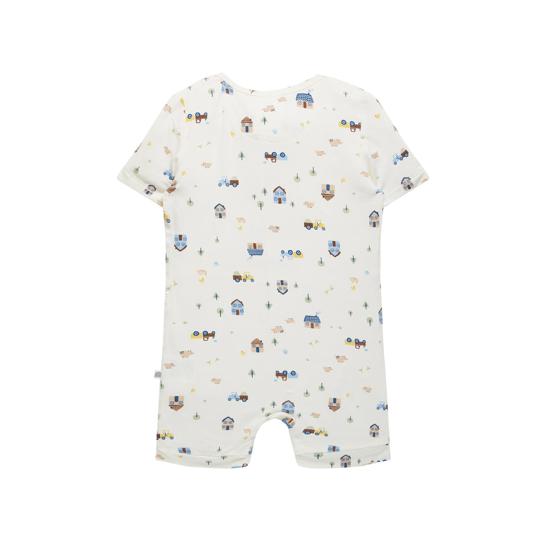 Day Or Night Onesie Short Sleeve - Pasture