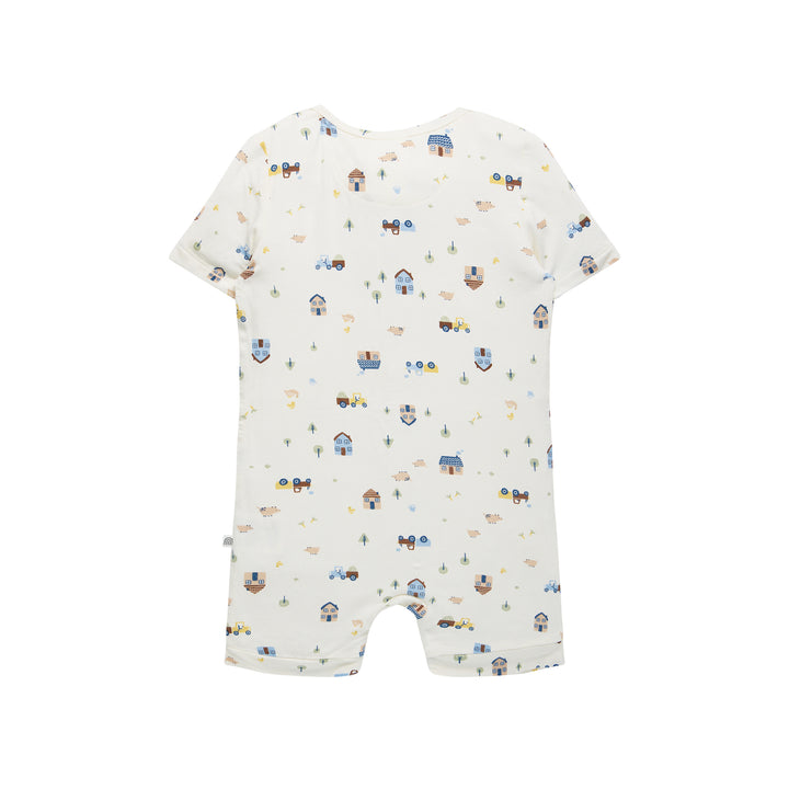 Day Or Night Onesie Short Sleeve - Pasture