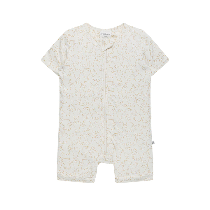 Day Or Night Onesie Short Sleeve - Rabbit