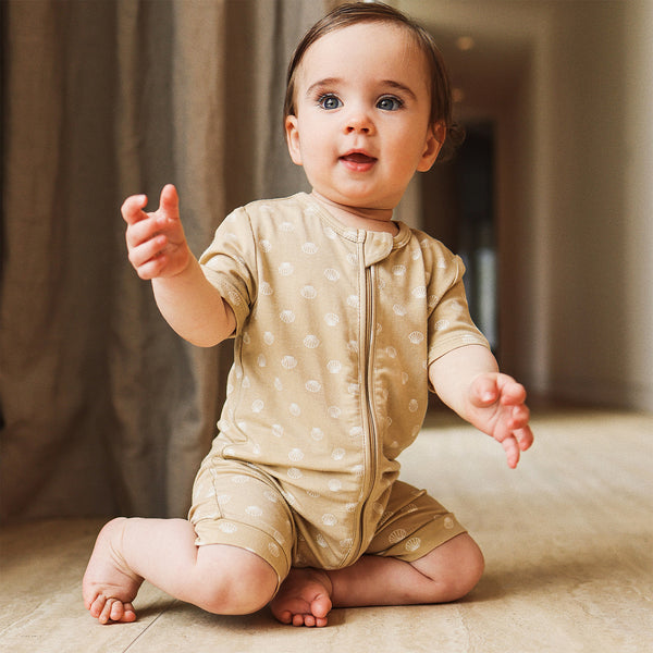 Day or Night Onesie Short Sleeve - Seashells