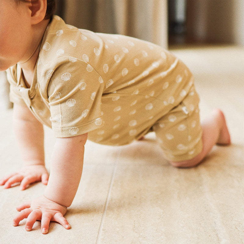 Day or Night Onesie Short Sleeve - Seashells