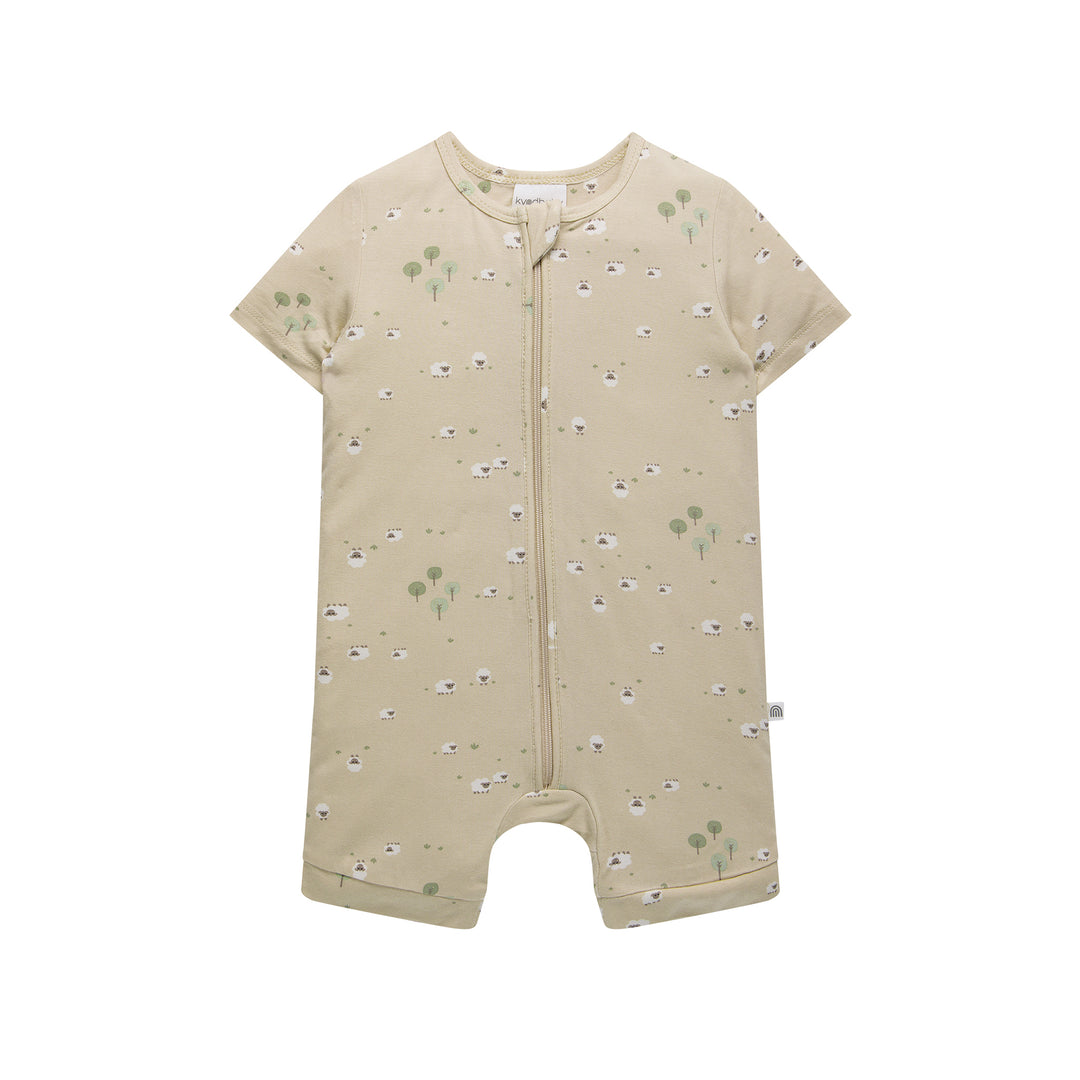 Day Or Night Onesie Short Sleeve - Sheep