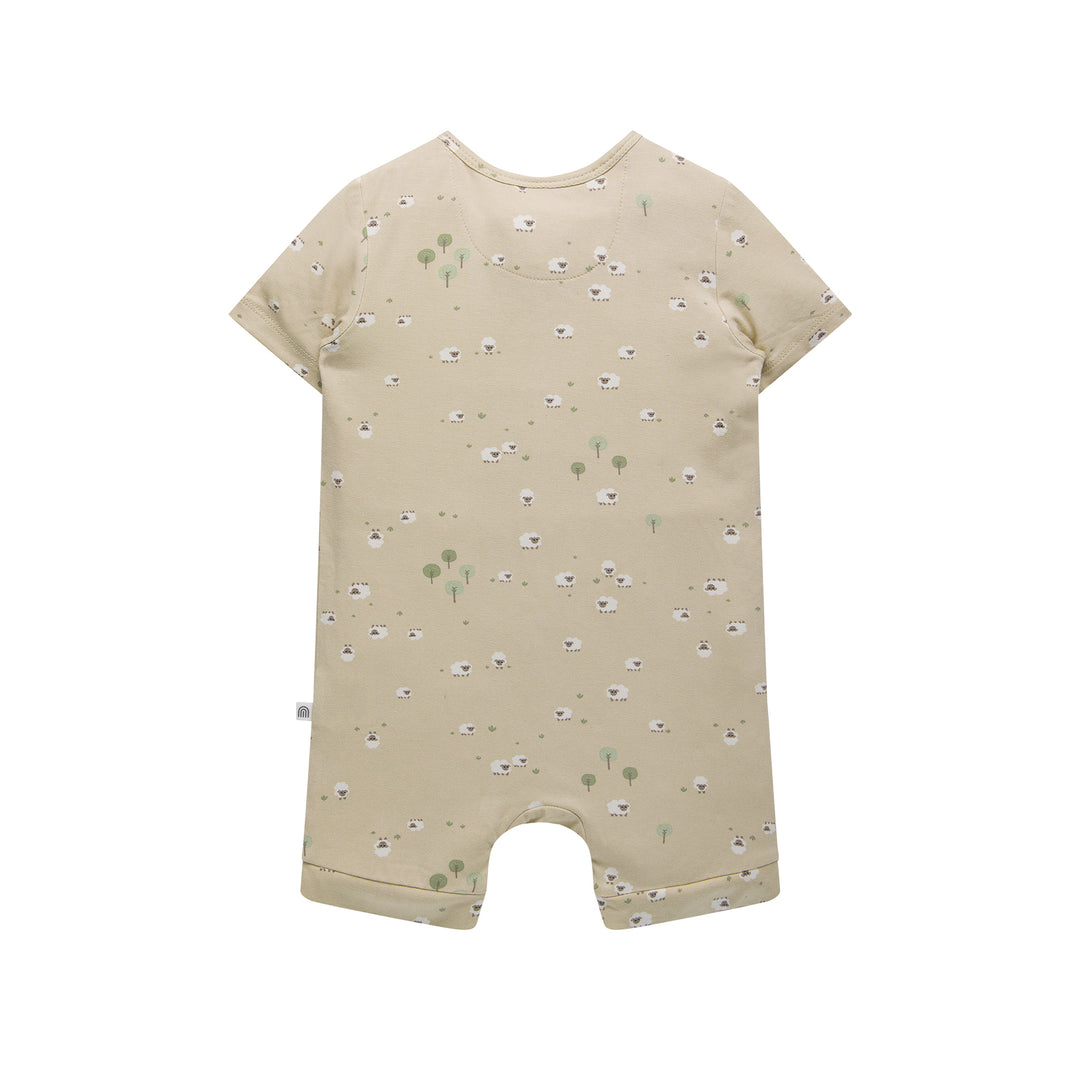 Day Or Night Onesie Short Sleeve - Sheep