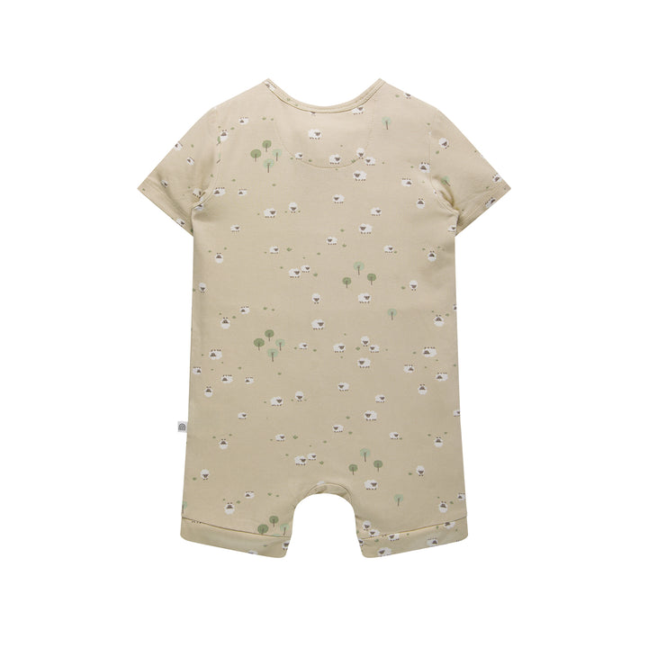 Day Or Night Onesie Short Sleeve - Sheep