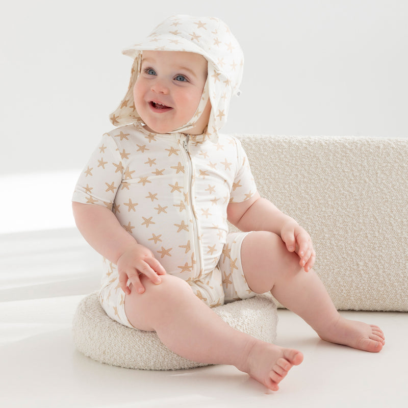 Day or Night Onesie Short Sleeve - Star Fish