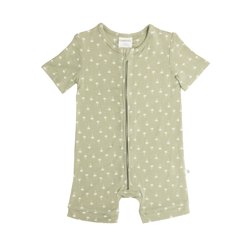 Day or Night Onsie Short Sleeve - Tiny Palm