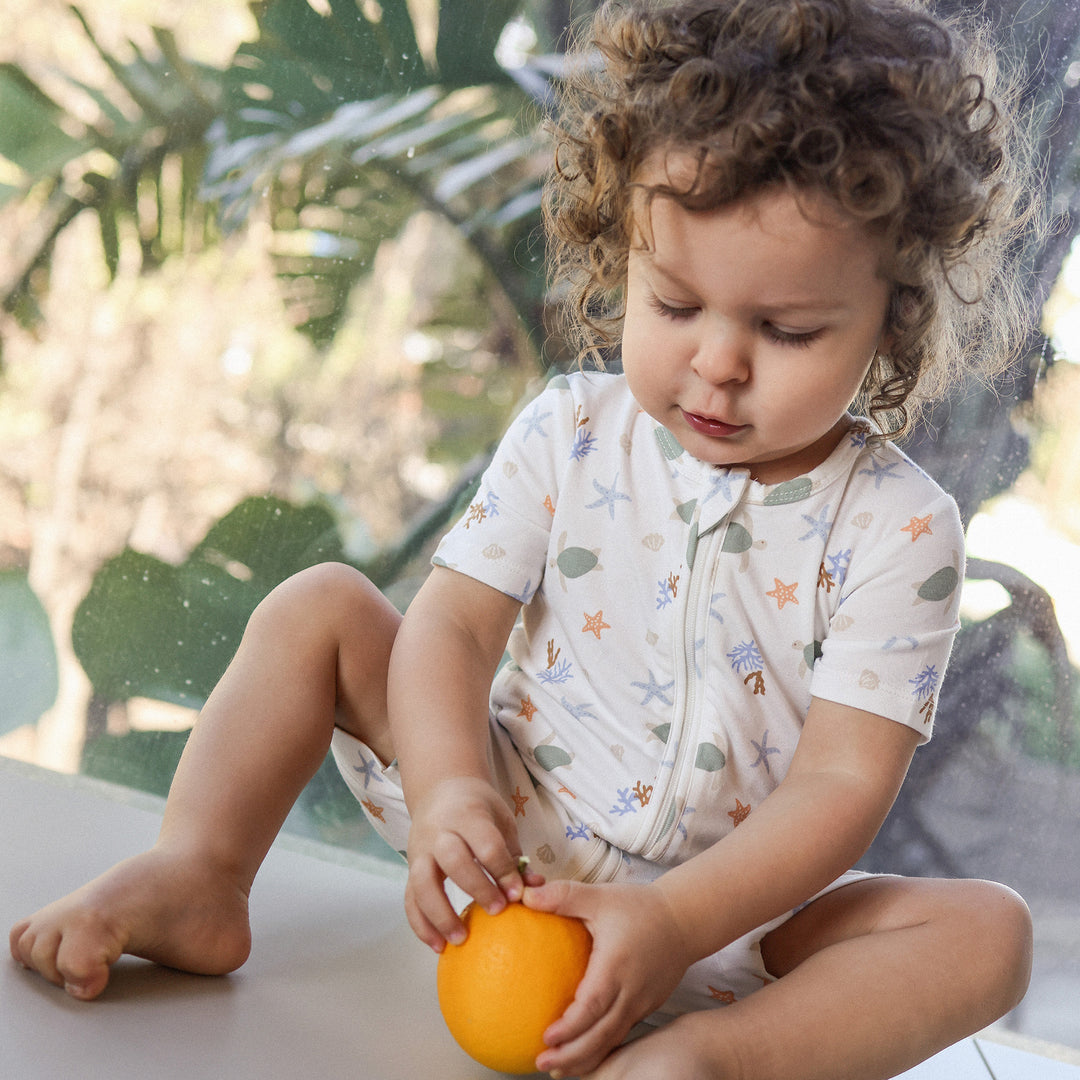 Essential Short Sleeve Onesie - Underwater World
