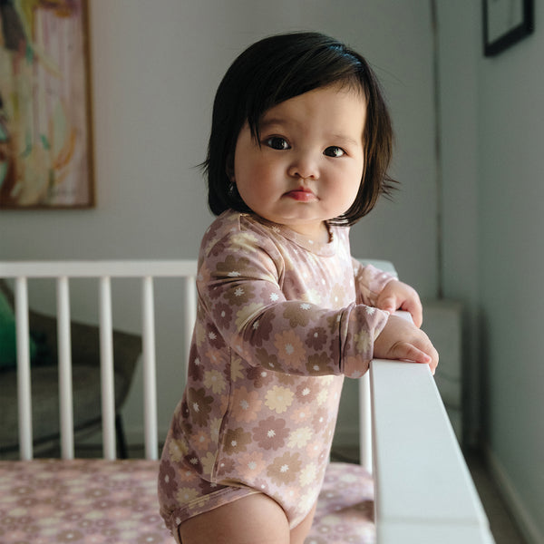 Comfy Bodysuit Long Sleeve - Bold Floral