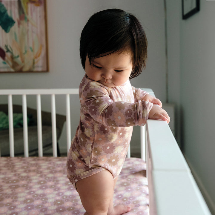 Comfy Bodysuit Long Sleeve - Bold Floral