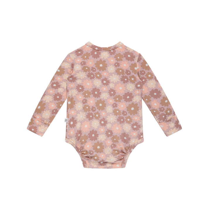 Comfy Bodysuit Long Sleeve - Bold Floral