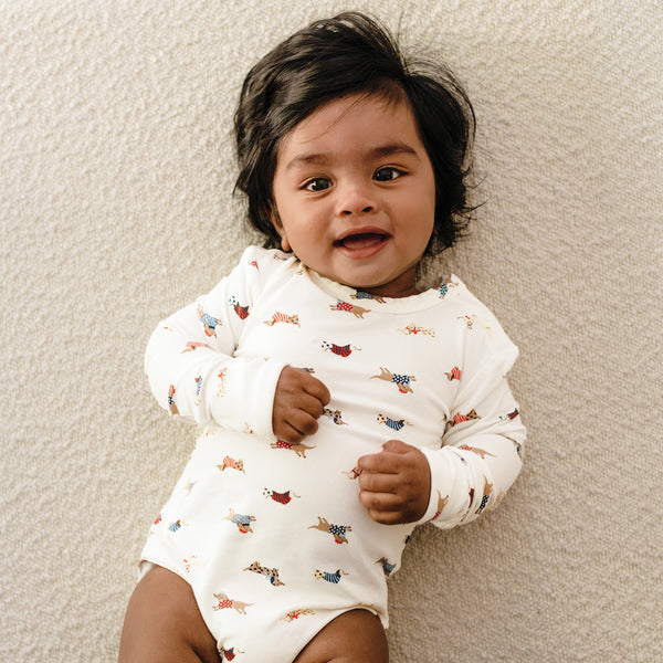 Comfy Bodysuit Long Sleeve - Dachshund