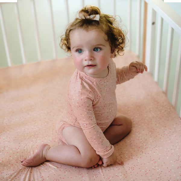 Comfy Bodysuit Long Sleeve - Pink Heart