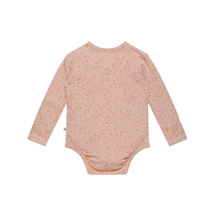 Comfy Bodysuit Long Sleeve - Pink Heart