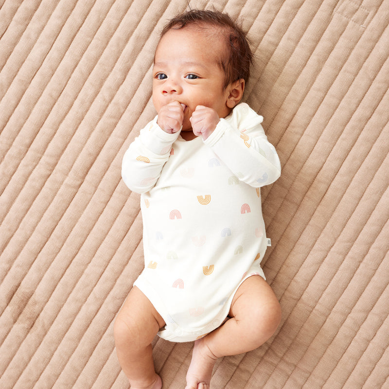 Comfy Bodysuit Long Sleeve - Over The Rainbow