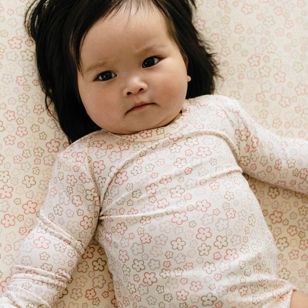 Comfy Bodysuit Long Sleeve - Spring Blossom