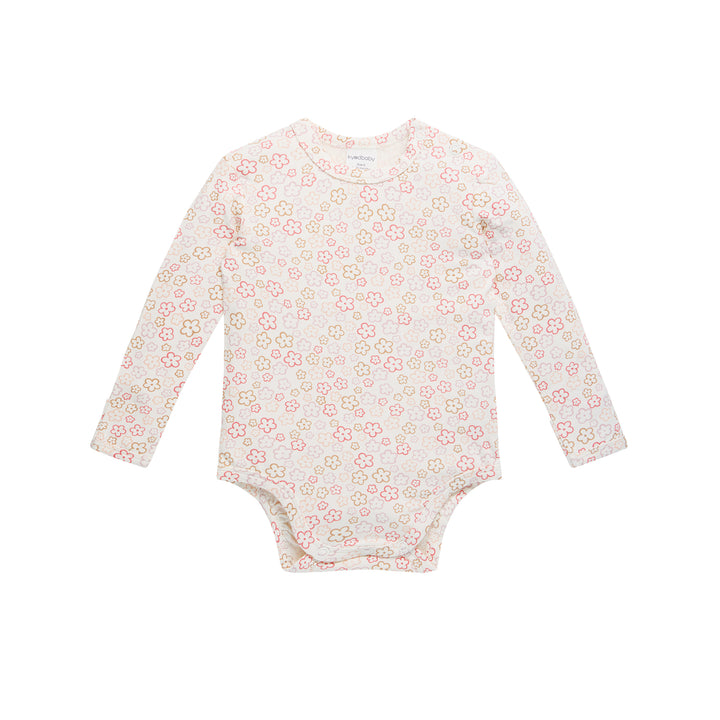 Comfy Bodysuit Long Sleeve - Spring Blossom