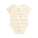Comfy Bodysuit Short Sleeve - Goldie Check