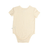 Comfy Bodysuit Short Sleeve - Goldie Check